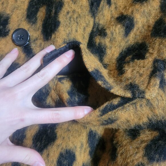 Scotch and Soda Leopard Blazer Style Coat - Picture 3 of 6